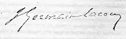 signature de Joseph Germain-Lacour