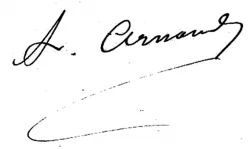 signature de Léon-Albert Arnaud