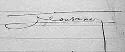 signature de Léon Saxer