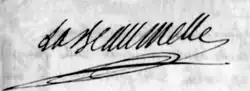 Signature de La Beaumelle