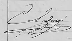 signature de Louis Ernest Ladurée