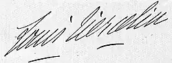 signature de Louis Tiercelin