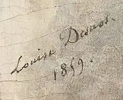 signature de Louise Adélaïde Desnos