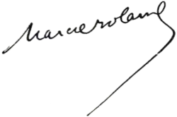signature de Marcel Roland