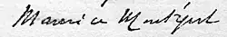 signature de Maurice Montégut