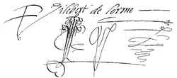signature de Philibert Delorme