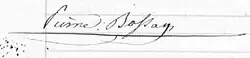 signature de Pierre Bossan