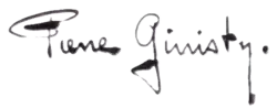 signature de Pierre Ginisty