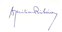 signature d'Aquilino Ribeiro