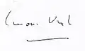 Signature de Simone Veil