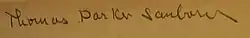 signature de Thomas Parker Sanborn