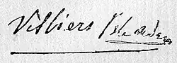signature d'Auguste de Villiers de l'Isle-Adam
