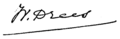Signature de Willem Drees