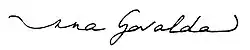 Signature de Anna Gavalda