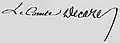 Signature de Élie Decazes