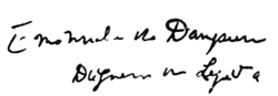Signature de Emmanuelle de Dampierre