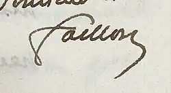 signature d'Étienne-Michel Faillon