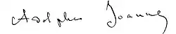 signature d'Adolphe Joanne