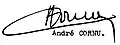 Signature de André Cornu