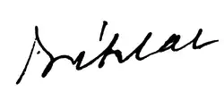 Signature de André-Gaston Prételat