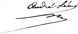 signature d'André Léo