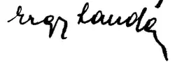 signature d'Ergy Landau