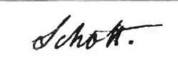 signature de Heinrich Wilhelm Schott