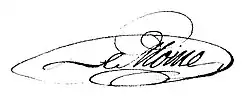 signature d'Alexandre-Nicolas Le Moine