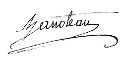 signature d'Antoine-Bernard Hanoteau