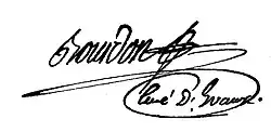 signature d'Antoine Bourdon