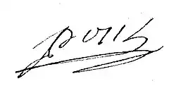 signature d'Augustin-Paul Pous