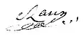 Signature de Basile Joseph Raux