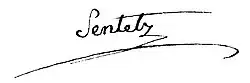 signature de Blaise-Thérèse Sentetz