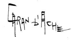 signature de Caran d'Ache
