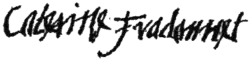 signature de Catherine Des Roches