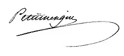 signature de Charles François Petitmengin