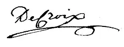 signature de Charles-Lidewine-Marie de Croix