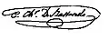 Signature de Charles François Marie Le Prévost de Basserode