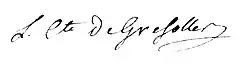 signature de Charles-Henri de Gayardon de Gresolles