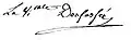 Signature de Charles-Jean-Louis des Fossés