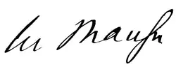 alt=signature de  Charles Mangin