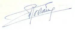signature de Charles Rostaing