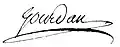 Signature de Charles Claude Christophe Gourdan