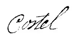 signature de Claude-Marc Costel