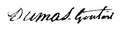 signature d'Élie Dumas-Gontier