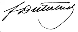 signature de Félix Dutertre de Véteuil