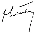 Signature de Fernand Gentin