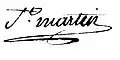 Signature de François Jérôme Riffard de Saint-Martin