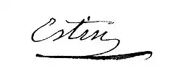 signature de François-Xavier Estin