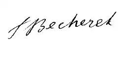 Signature de François Bécherel